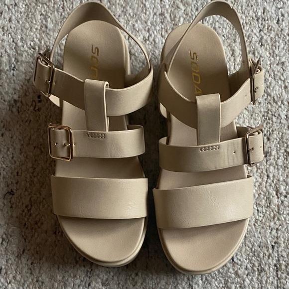 Soda Shoes - *NEW Soda Cream Strappy Sandals